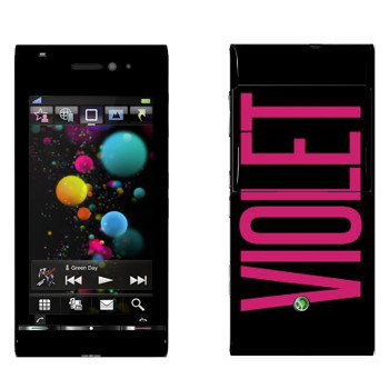   «Violet»   Sony Ericsson U1 Satio