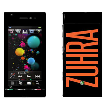   «Zuhra»   Sony Ericsson U1 Satio