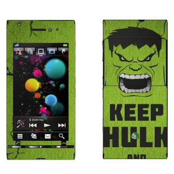   «Keep Hulk and»   Sony Ericsson U1 Satio