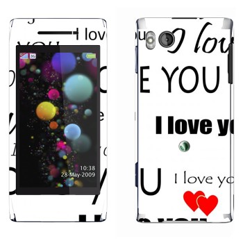   «I Love You -   »   Sony Ericsson U10 Aino