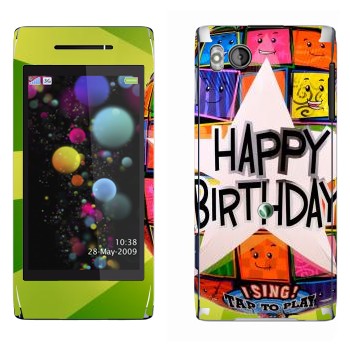   «  Happy birthday»   Sony Ericsson U10 Aino