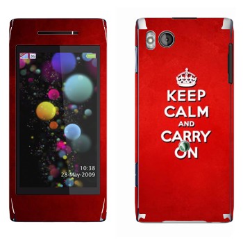   «Keep calm and carry on - »   Sony Ericsson U10 Aino
