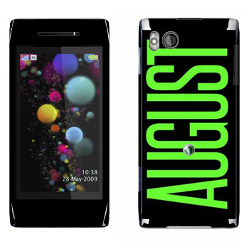   «August»   Sony Ericsson U10 Aino
