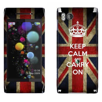   «Keep calm and carry on»   Sony Ericsson U10 Aino