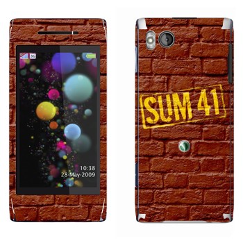   «- Sum 41»   Sony Ericsson U10 Aino