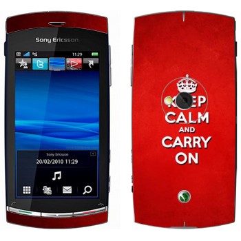   «Keep calm and carry on - »   Sony Ericsson U5 Vivaz