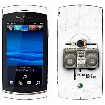   « - No music? No life.»   Sony Ericsson U5 Vivaz