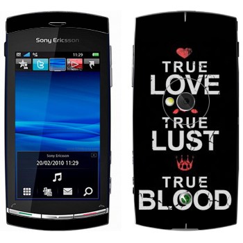   «True Love - True Lust - True Blood»   Sony Ericsson U5 Vivaz