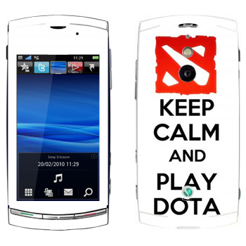   «Keep calm and Play DOTA»   Sony Ericsson U8 Vivaz Pro