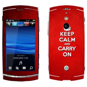   «Keep calm and carry on - »   Sony Ericsson U8 Vivaz Pro