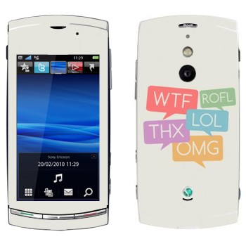   «WTF, ROFL, THX, LOL, OMG»   Sony Ericsson U8 Vivaz Pro