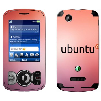   «Ubuntu»   Sony Ericsson W100 Spiro