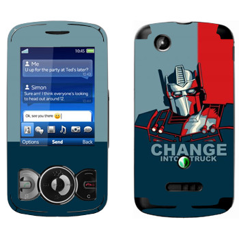   « : Change into a truck»   Sony Ericsson W100 Spiro