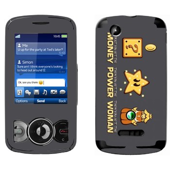   «Super Mario : Money, power, woman»   Sony Ericsson W100 Spiro