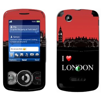   «I love London»   Sony Ericsson W100 Spiro