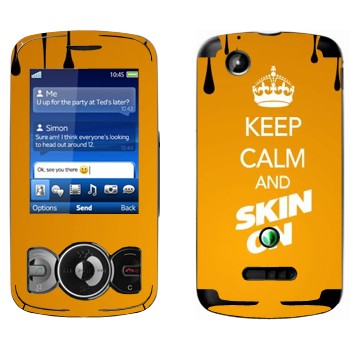   «Keep calm and Skinon»   Sony Ericsson W100 Spiro