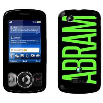   «Abram»   Sony Ericsson W100 Spiro