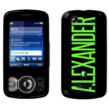   «Alexander»   Sony Ericsson W100 Spiro