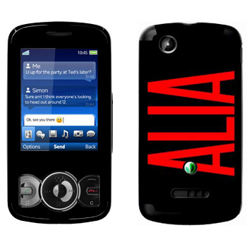   «Alia»   Sony Ericsson W100 Spiro