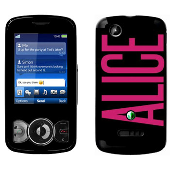   «Alice»   Sony Ericsson W100 Spiro