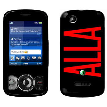   «Alla»   Sony Ericsson W100 Spiro