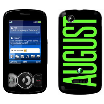   «August»   Sony Ericsson W100 Spiro