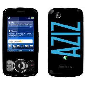   «Aziz»   Sony Ericsson W100 Spiro