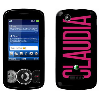   «Claudia»   Sony Ericsson W100 Spiro
