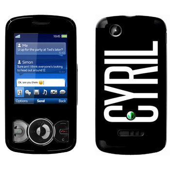   «Cyril»   Sony Ericsson W100 Spiro