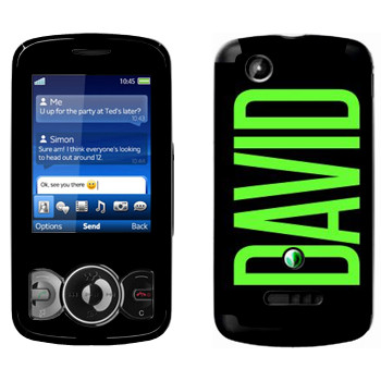   «David»   Sony Ericsson W100 Spiro