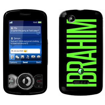   «Ibrahim»   Sony Ericsson W100 Spiro