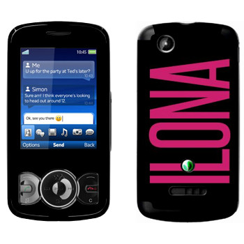   «Ilona»   Sony Ericsson W100 Spiro