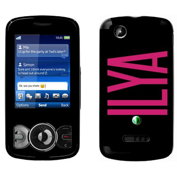   «Ilya»   Sony Ericsson W100 Spiro