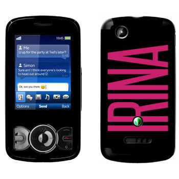   «Irina»   Sony Ericsson W100 Spiro