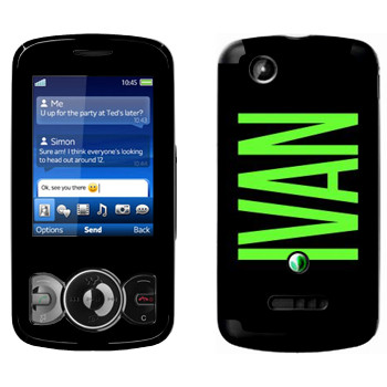   «Ivan»   Sony Ericsson W100 Spiro