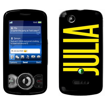   «Julia»   Sony Ericsson W100 Spiro