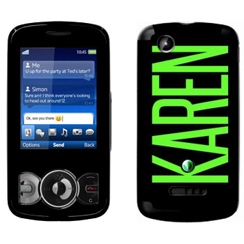   «Karen»   Sony Ericsson W100 Spiro