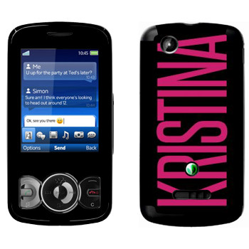   «Kristina»   Sony Ericsson W100 Spiro