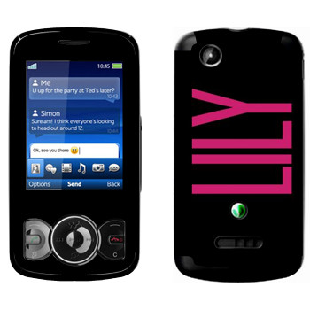   «Lily»   Sony Ericsson W100 Spiro