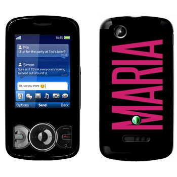   «Maria»   Sony Ericsson W100 Spiro