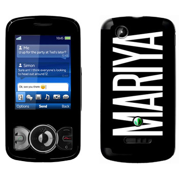   «Mariya»   Sony Ericsson W100 Spiro