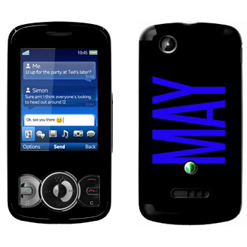   «May»   Sony Ericsson W100 Spiro