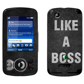   « Like A Boss»   Sony Ericsson W100 Spiro