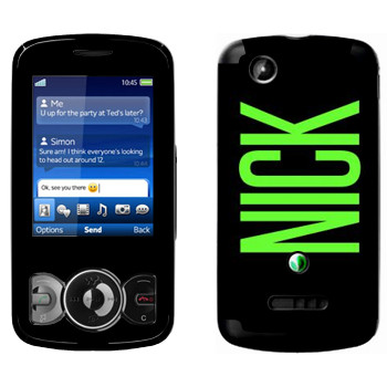   «Nick»   Sony Ericsson W100 Spiro