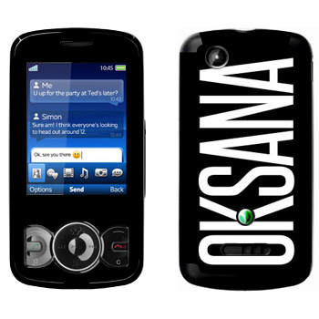   «Oksana»   Sony Ericsson W100 Spiro
