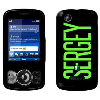   «Sergey»   Sony Ericsson W100 Spiro