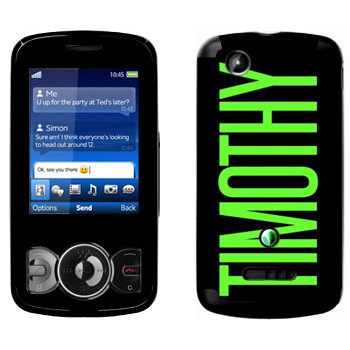   «Timothy»   Sony Ericsson W100 Spiro