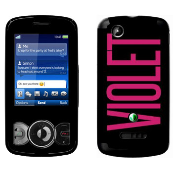   «Violet»   Sony Ericsson W100 Spiro
