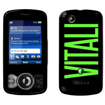   «Vitali»   Sony Ericsson W100 Spiro