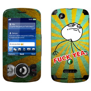   «Fuck yea»   Sony Ericsson W100 Spiro